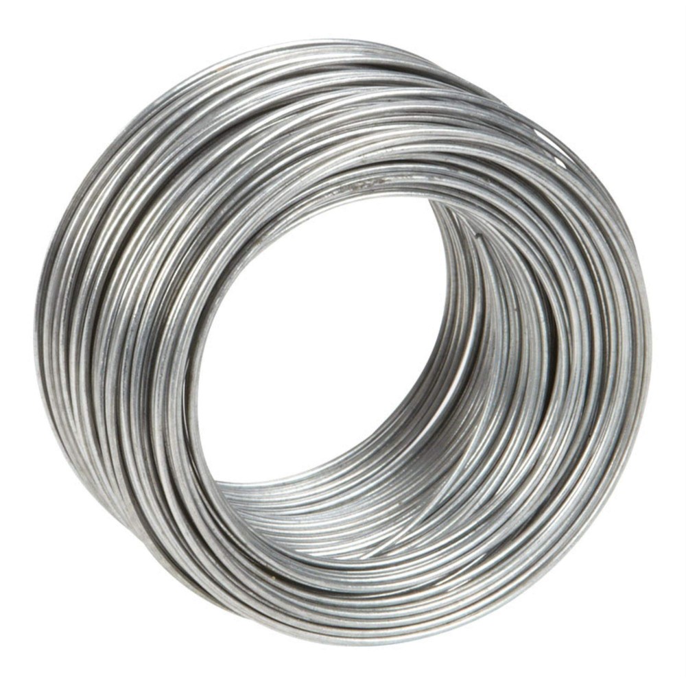 123142 Galvanized Solid Wire #18 100 Feet Durable for Repairs and Crafting