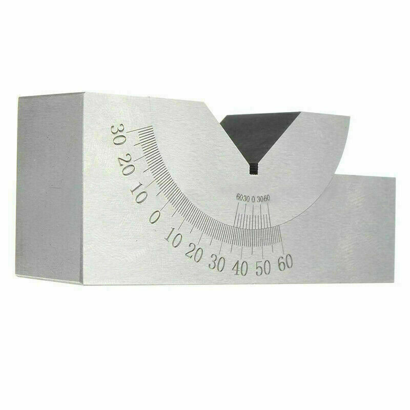 Precision Adjustable V Set Angle Grinder Gauge Tool Block Milling 0°-60° Tools