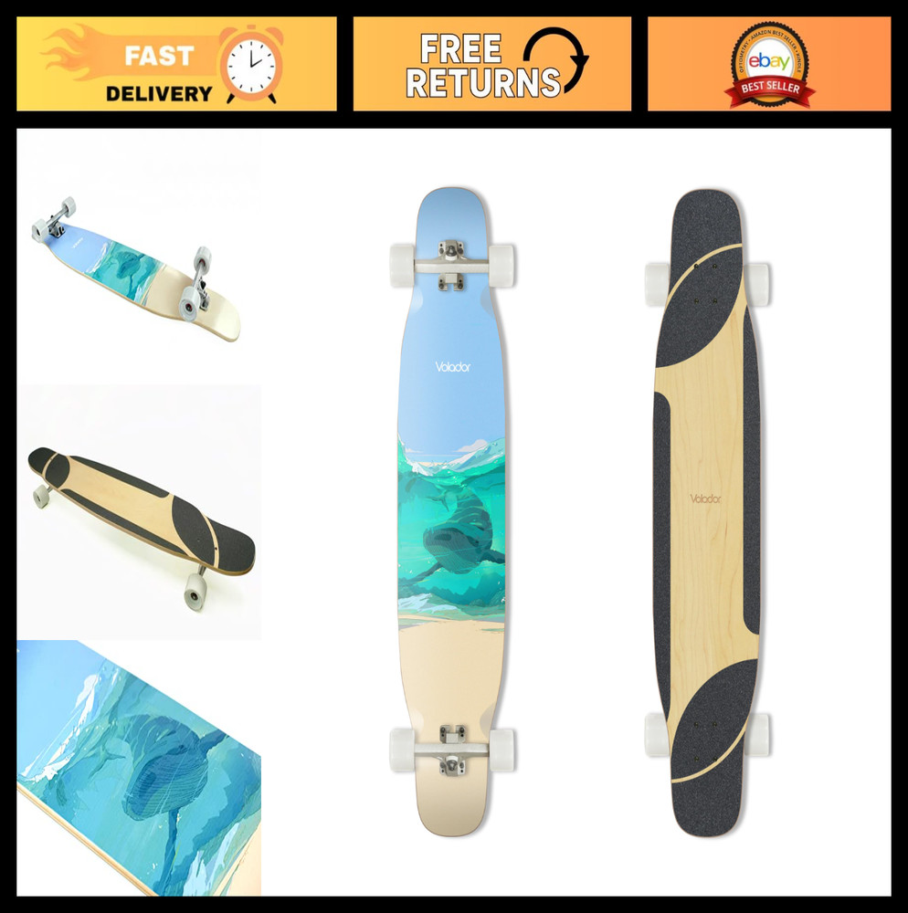 46" Maple Dancing Longboard - Smooth Ride, Durable Deck, Perfect for Tricks & Fr