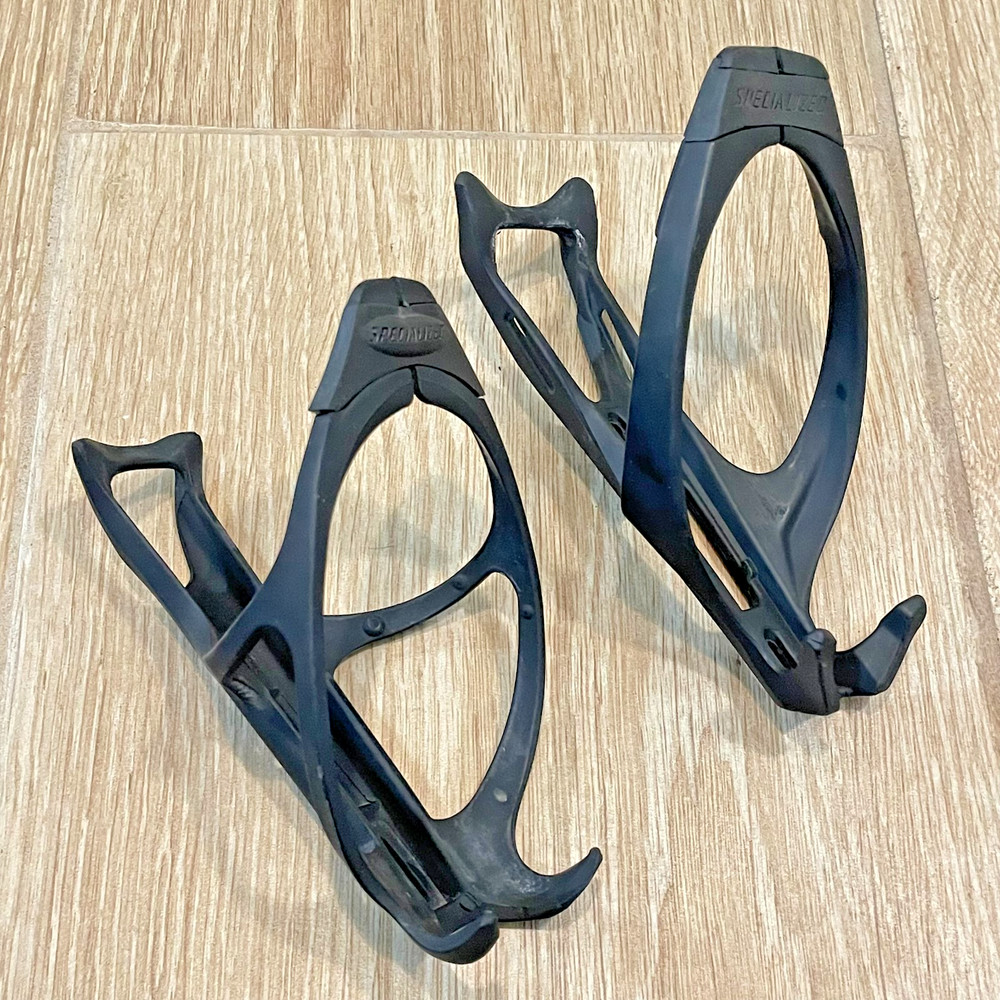 Specialized Rib Cage Black Bottle Cages Pair Set