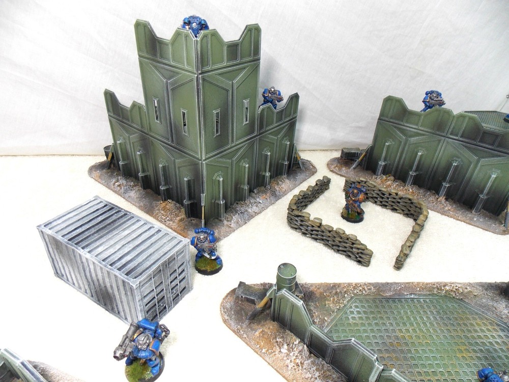 WARGAMING TERRAIN PAINTED BUNDLE 9 PIECE SET .....ADVANCE ORDERS
