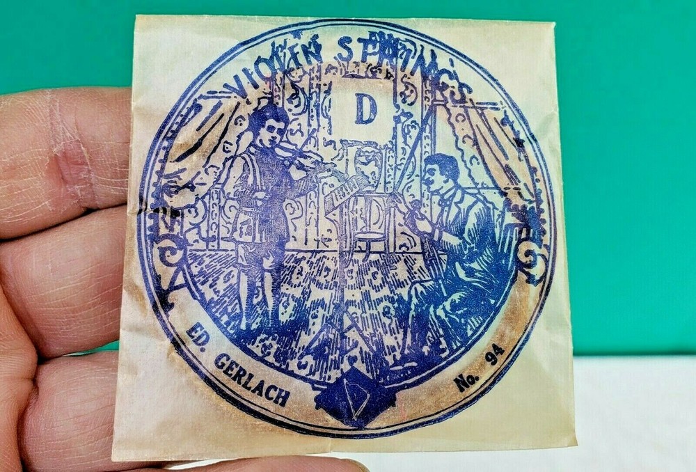 Ed Gerlach Violin String D No. 94 UNUSED IN PACKAGE Antique Quantity 2