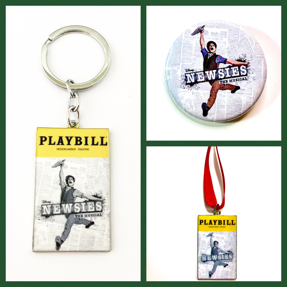 Newsies Broadway Keychain, Ornament or Button
