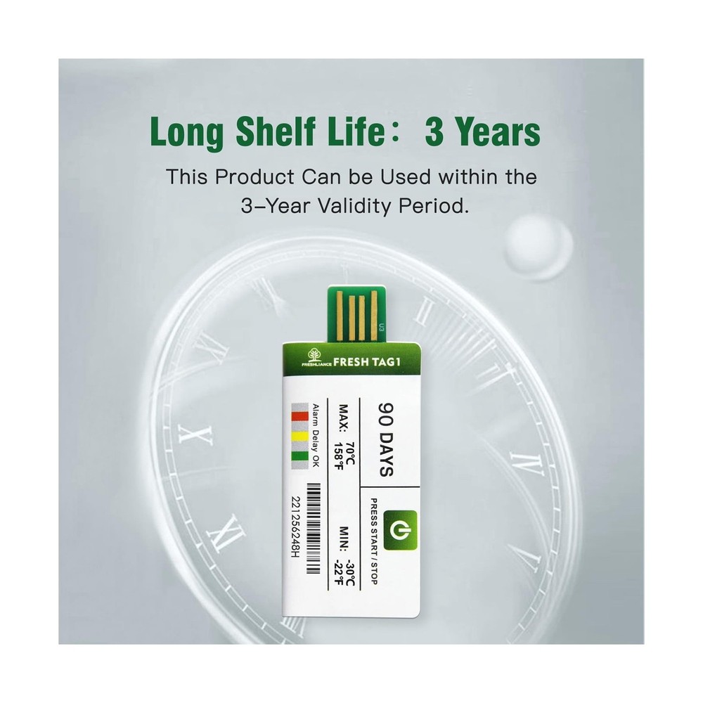 Freshliance 50pack Temperature Data Logger USB Disposable Temperature Recorde...
