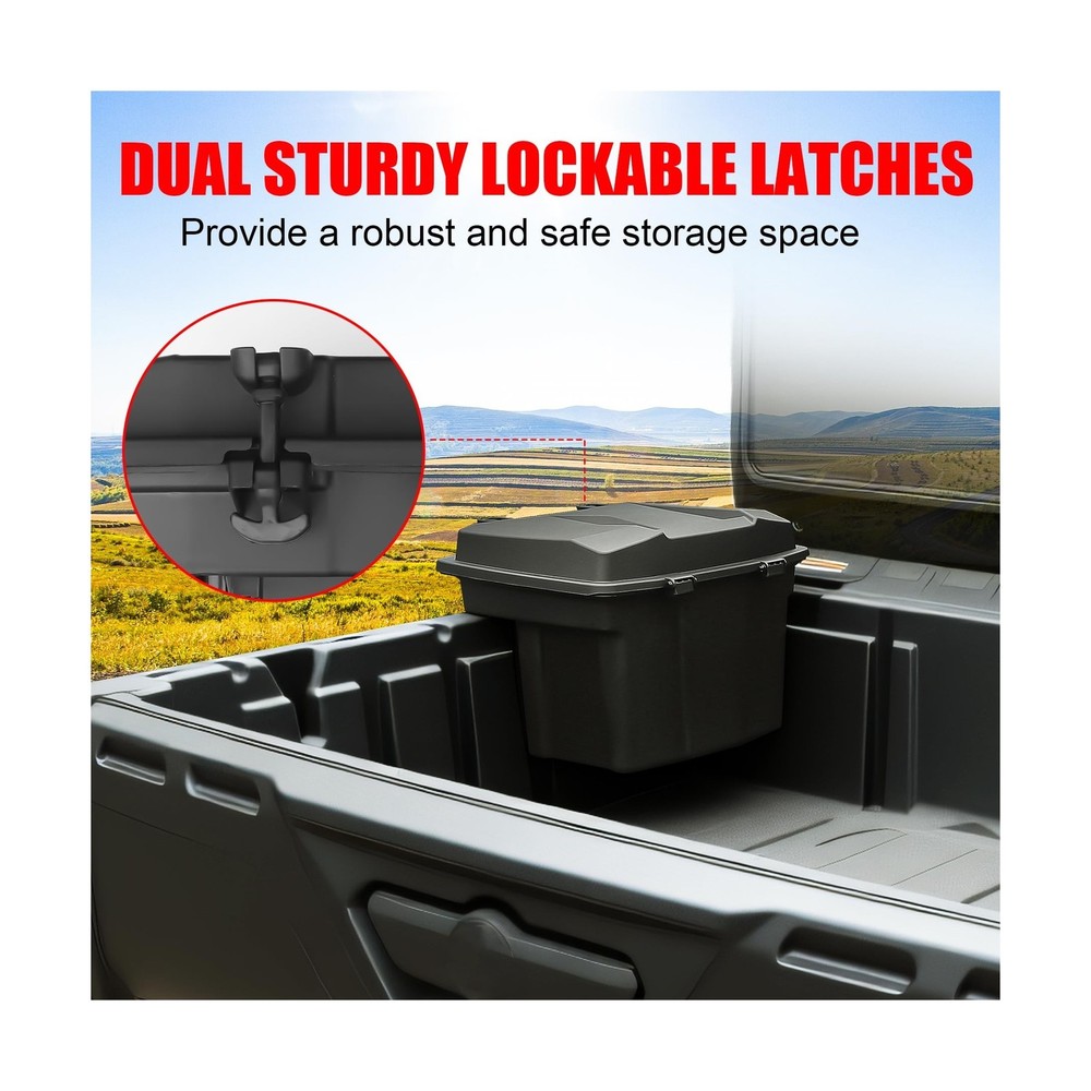 20L UTV Cargo Storage Box for Can-Am Defender/Commander, Waterproof Removable...