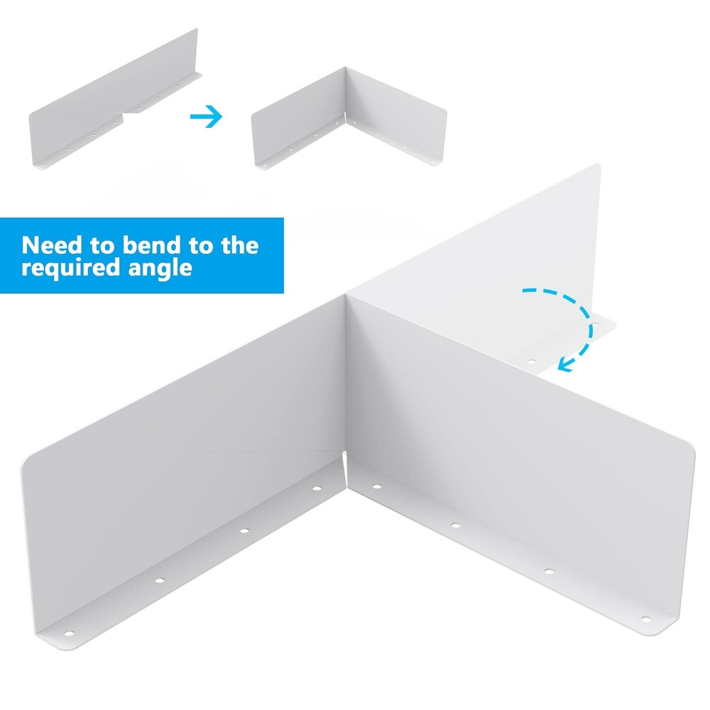 2 Pcs Gutter Valley Splash Guards,Rain Gutter Valley Roofing Gutter Guards, D...