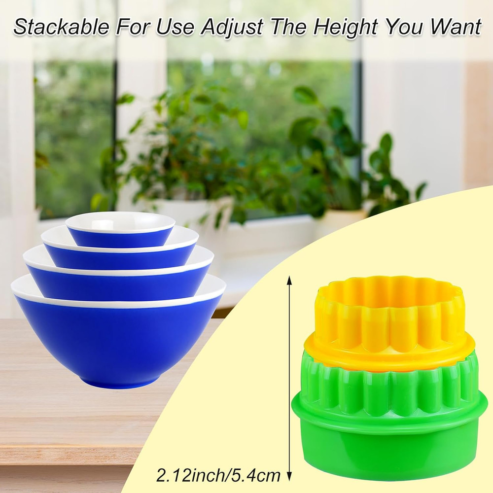 12 Pieces Display Stands for Pyrex round Bowls Risers for Pyrex Bowls Stacker St