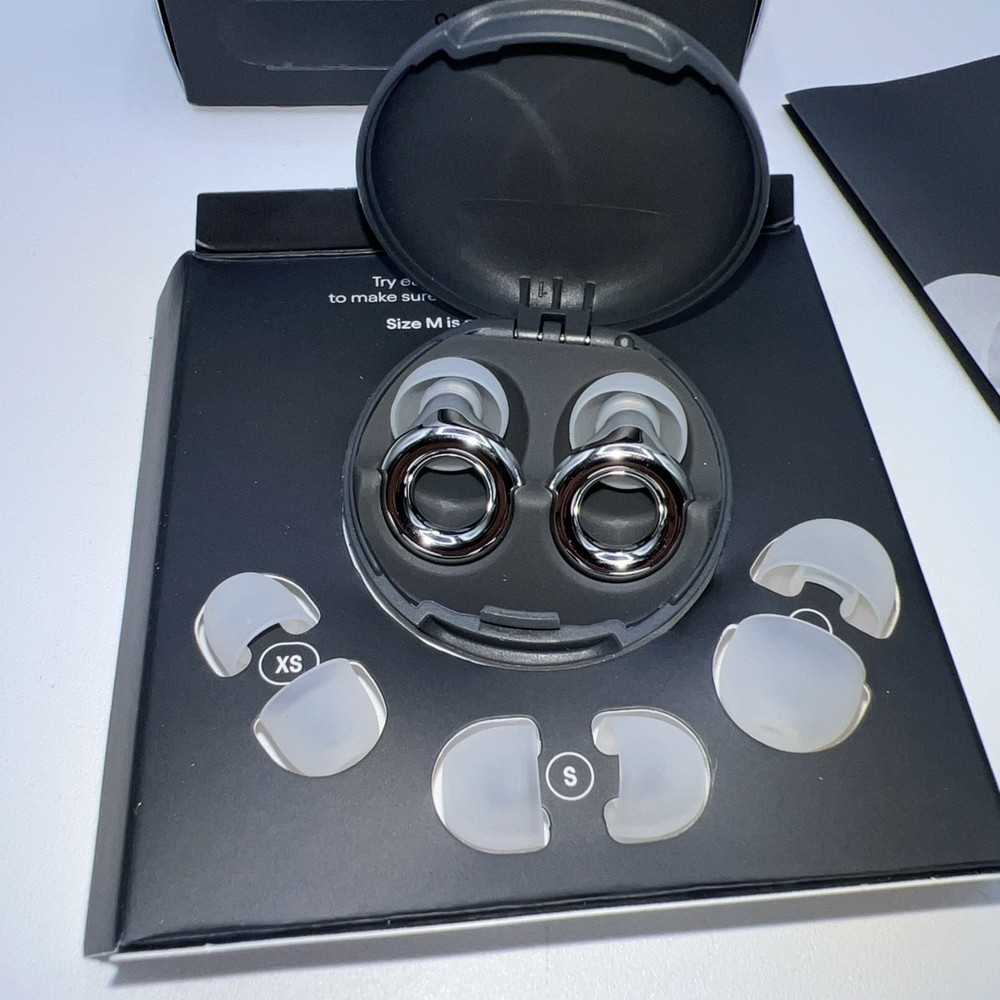 Loop Experience 2 Earplugs Silver SNR 17|12 dB Noise Reduction - Open Box