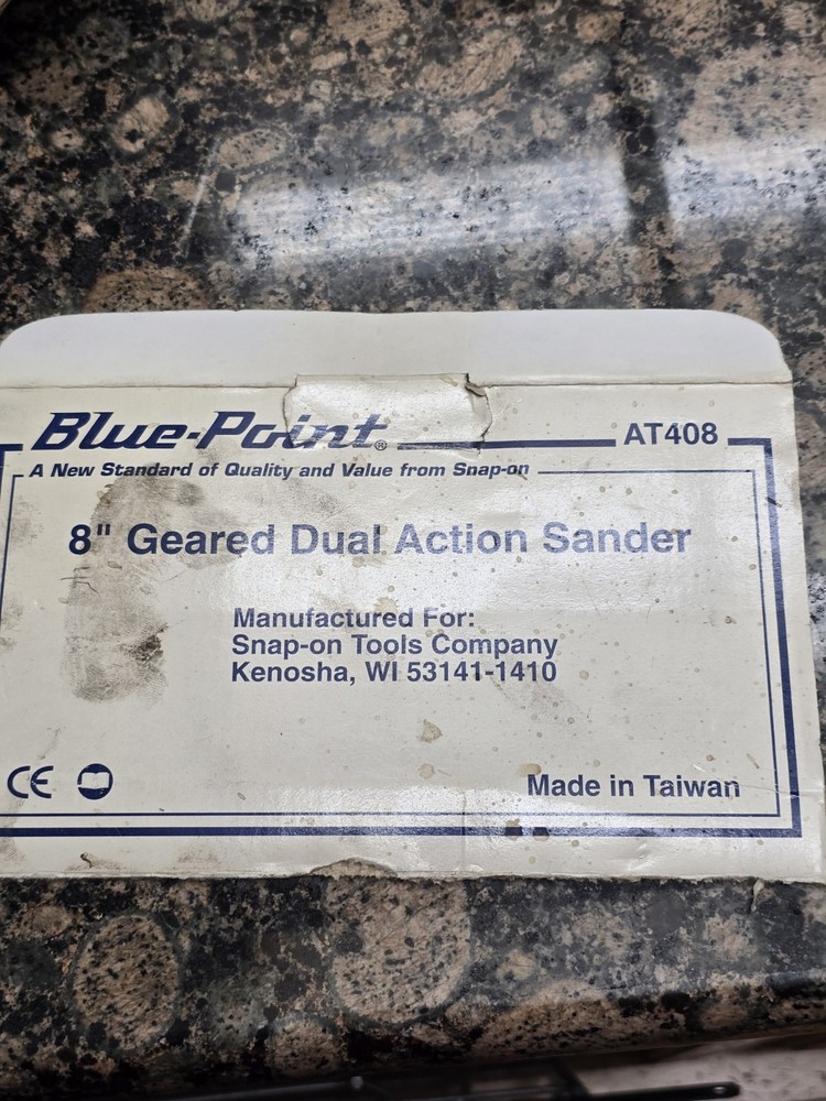 8-in Dual Action Geared Sander Blue Point