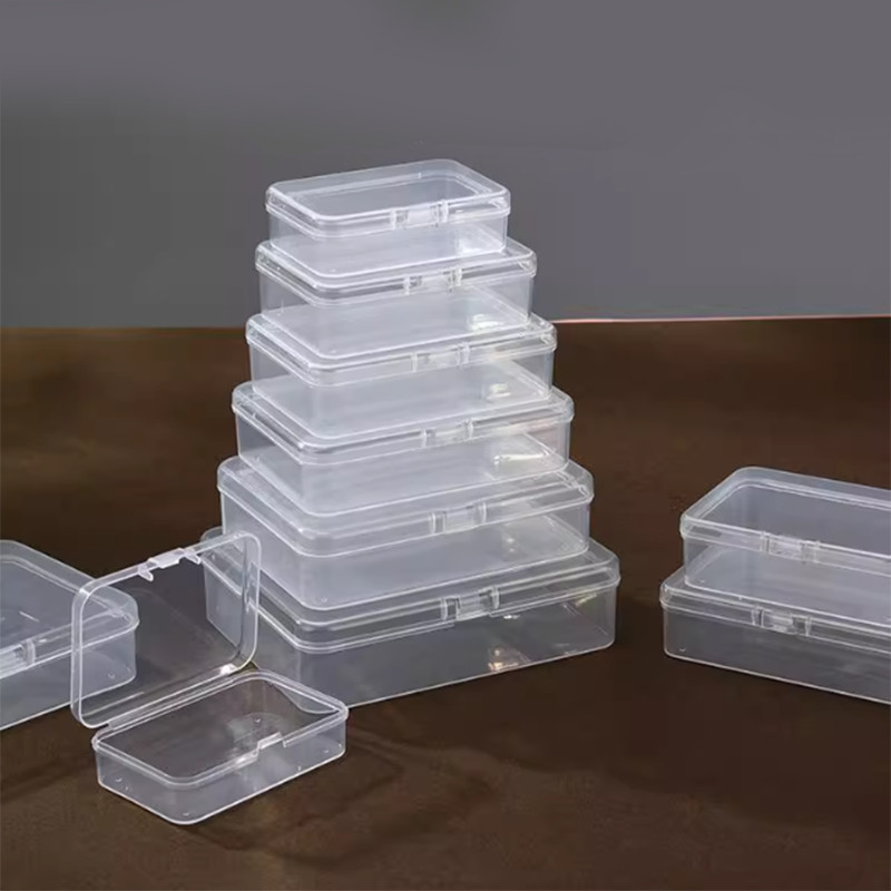 Small Plastic Clear Storage Box Jewelry Beads Organizer Case Container Durable