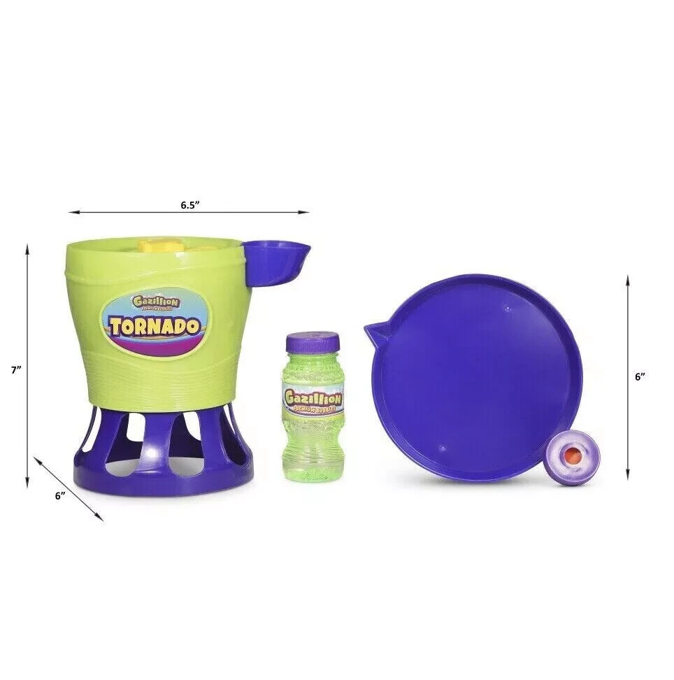 Gazillion Bubbles 3pk: Tornado Machine Ultimate Bubble Green Blower, Ages 3+🆕