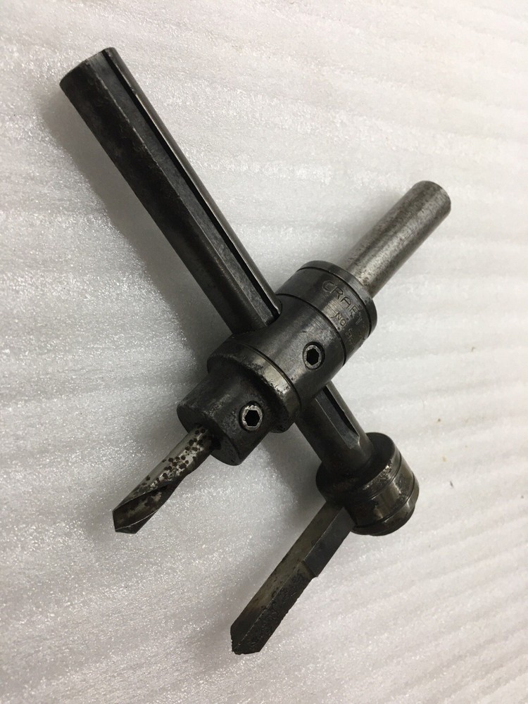 Craftsman No. 3641 Tool Center Drill & Large Diameter adjustable Hole Cutter