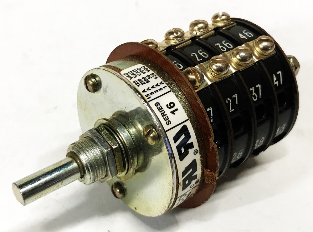 Shallco Rotary Selector Switch 16A1-B-4 NOS