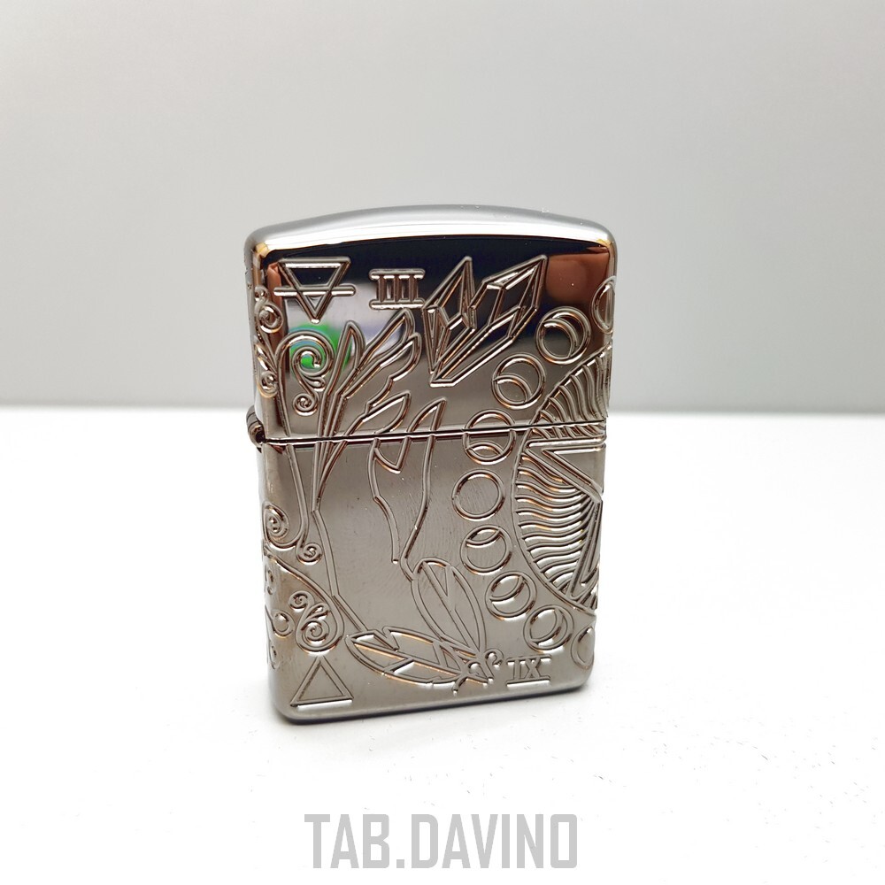 ZIPPO LIGHTER WICCA DESIGN 49689 ARMOR ZIPPO ORIGINAL USA