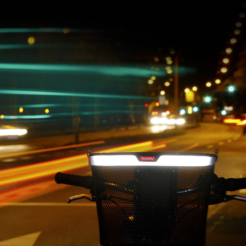 Uni Basket Reflect handlebar basket by KLICKfix