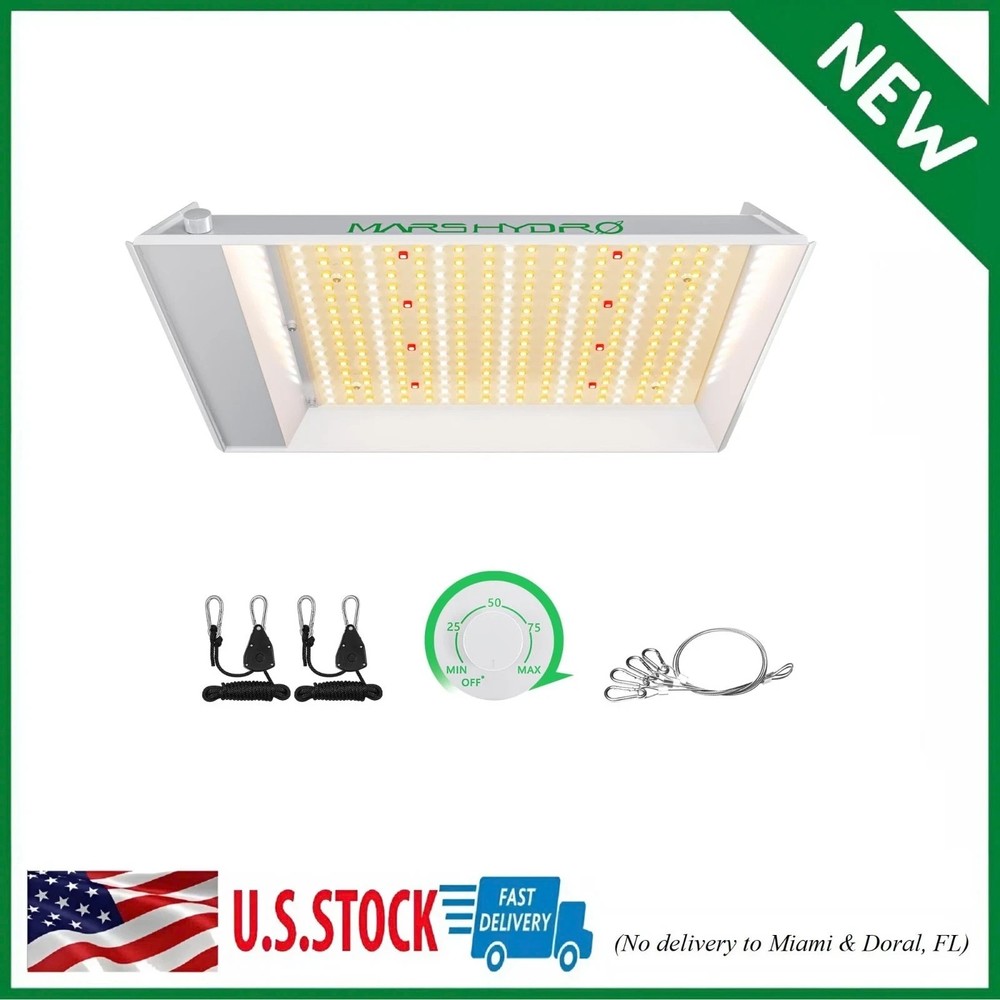 2 Pack 100w TS600 LED Grow Light MARS HYDRO Beginners Diodes Layout Full Growing
