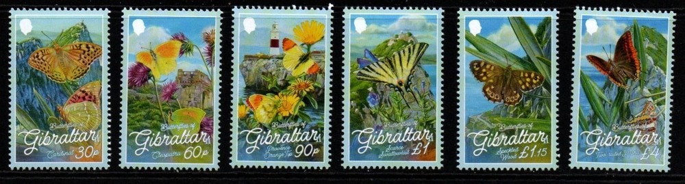 GIBRALTAR 2024 BUTTERFLIES MNH