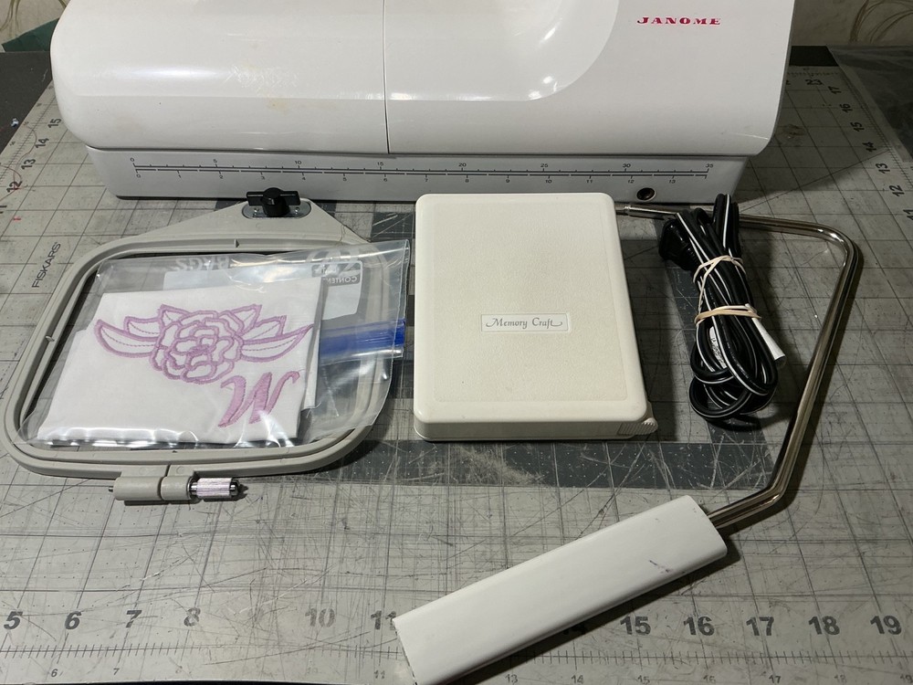 Janome Memory Craft 9000 Computerized Sewing and embroidery machine.