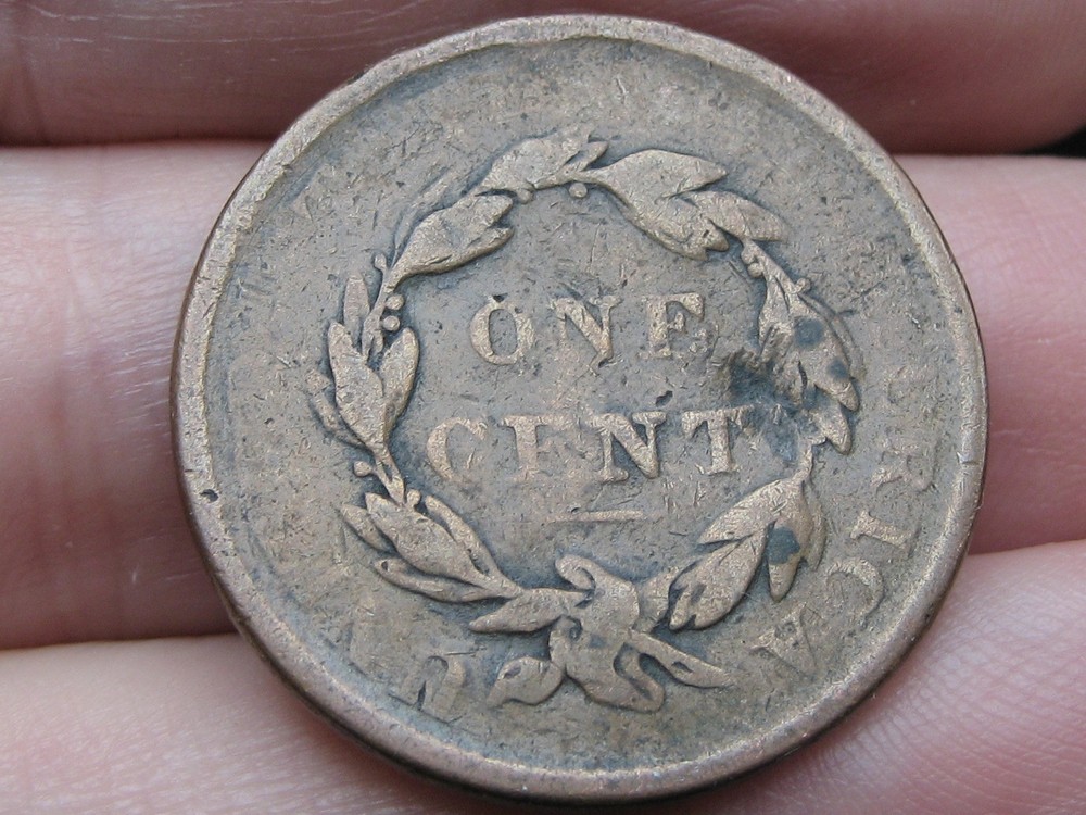 1837 Matron Head Large Cent Penny- Good Details, Plain Cord, Medium Letters
