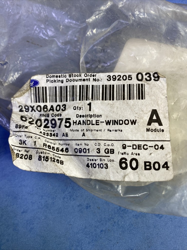 Ford Fiesta 89-93 Widow Regulator Handle 6202975 - same day dispatch