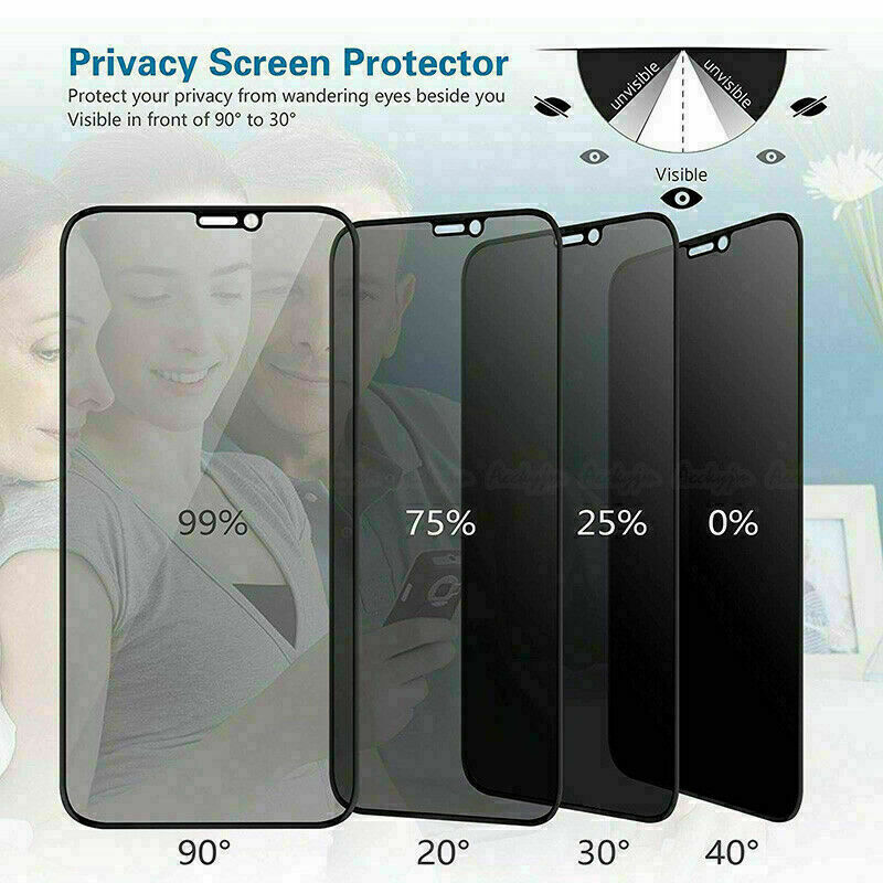 For iPhone 11,Anti Spy Privacy Tempered Glass Screen Protector,Full Coverage