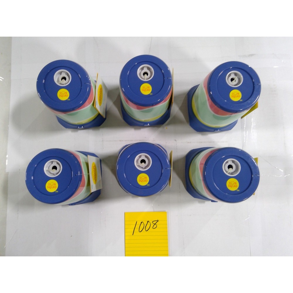 Sun Squad Cyclone Bubble Machine 6 Pack Kids Multicolor New Battery Operated