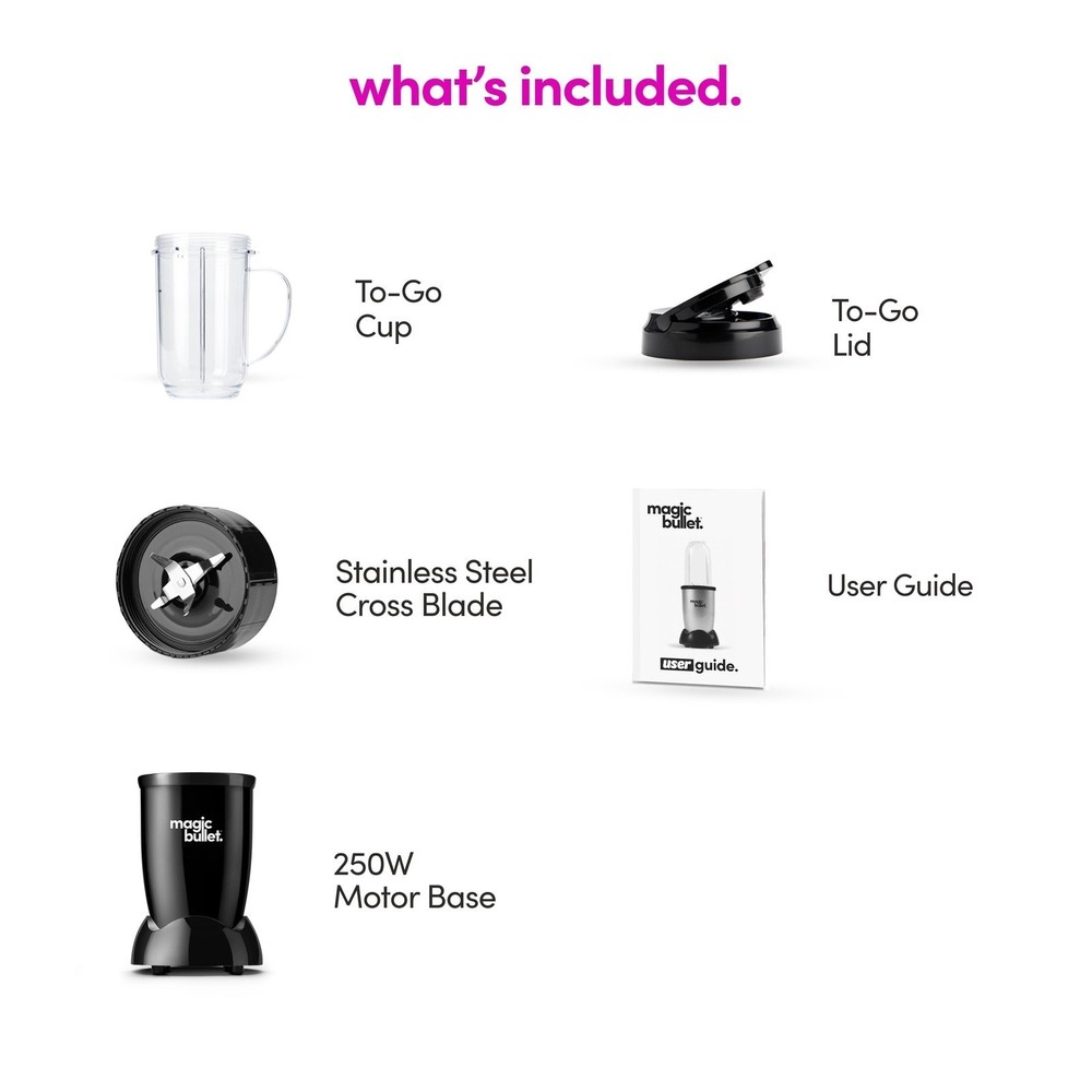 4 Piece Personal Blender Fast Versatile Easy Use Sauces Dips Drinks Snacks New