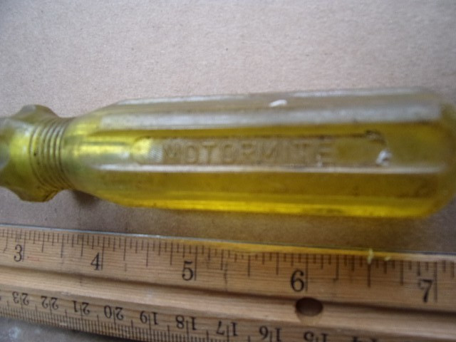 VINTAGE BRAKE HOLD DOWN SPRING TOOL MOTORMITE YELLOW HANDLE