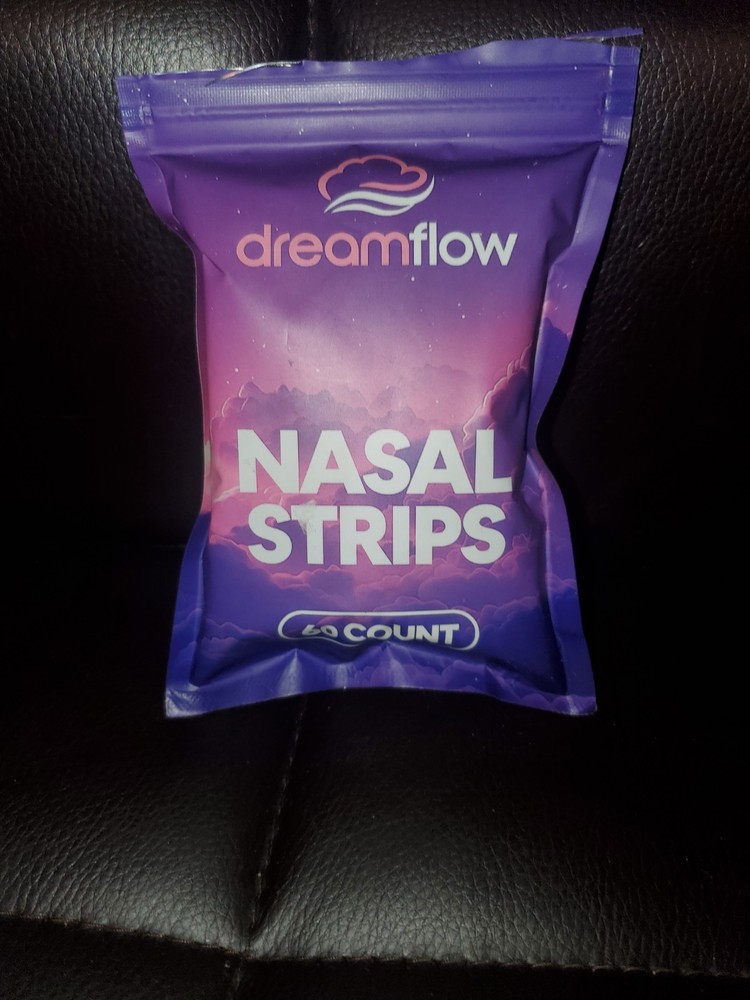Dreamflow Nasal Strips for Deep Sleep - Lightweight 60 Count Open Pack