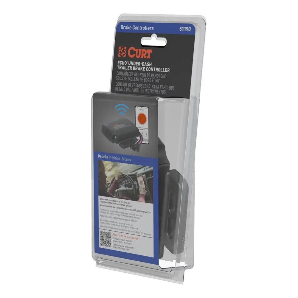 Curt Echo Under-Dash Trailer Brake Controller Bluetooth Smartphone Connection