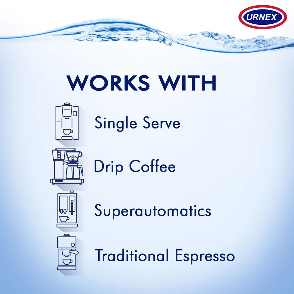 Descaling Powder Solution - 4 Uses - Activated Scale Remover for use with Keurig