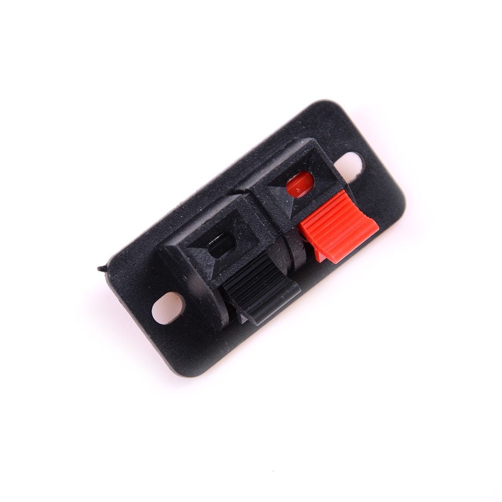 5x 2 Position Push in Jack Spring Load Audio Speaker Terminal Panel Connector“iy