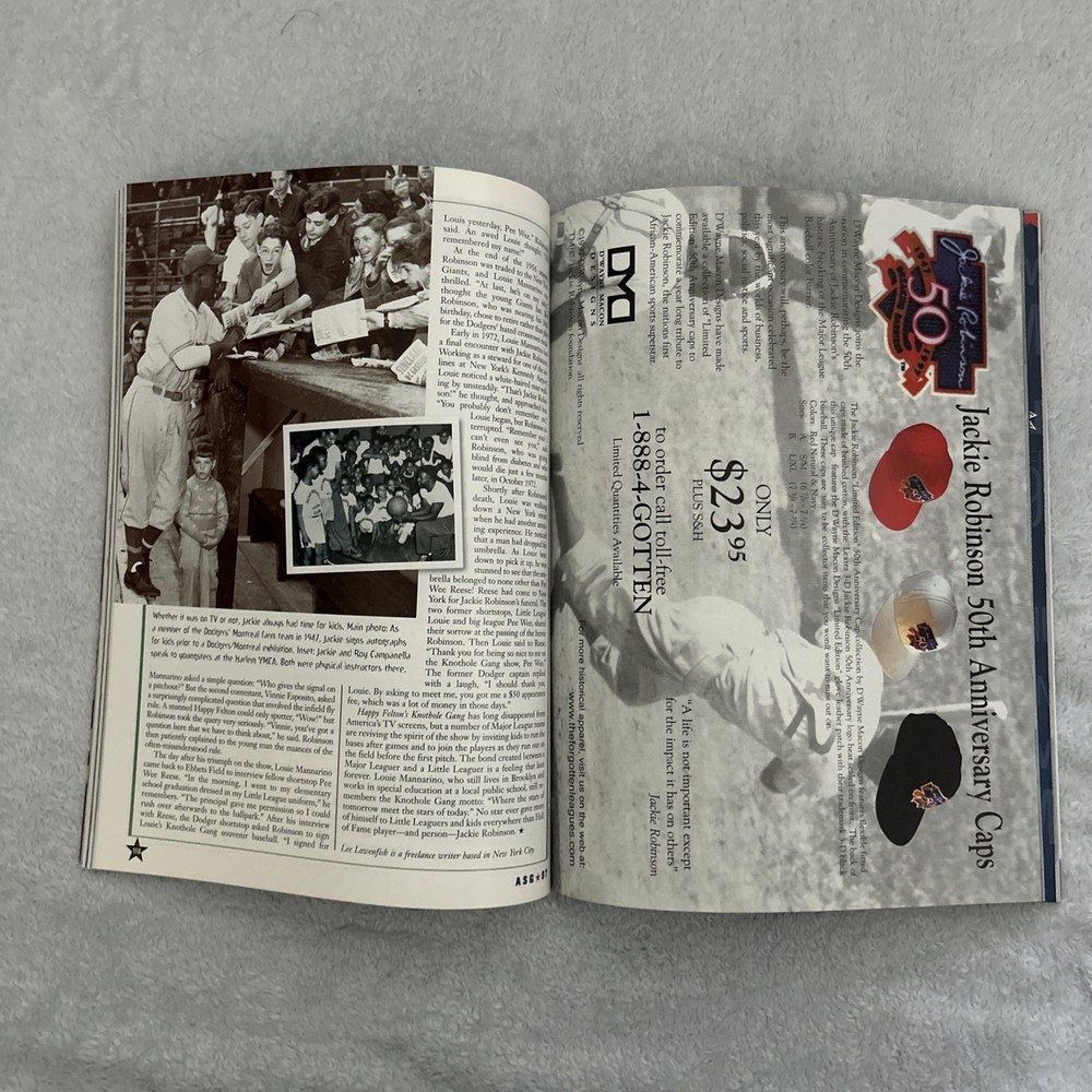 Nice 1997 All Star Game Program Cleveland Indians Excellent