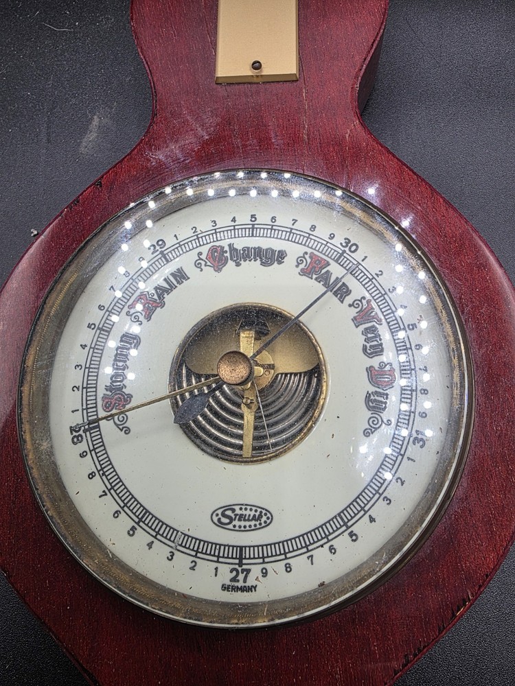 Vintage Stellar Made In Germany Wall Barometer