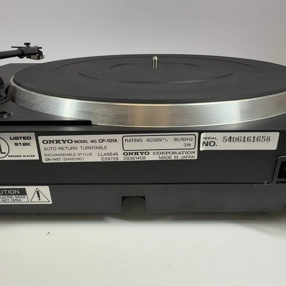Onkyo Auto-Return Turntable Turntable CP-101A Broken Read