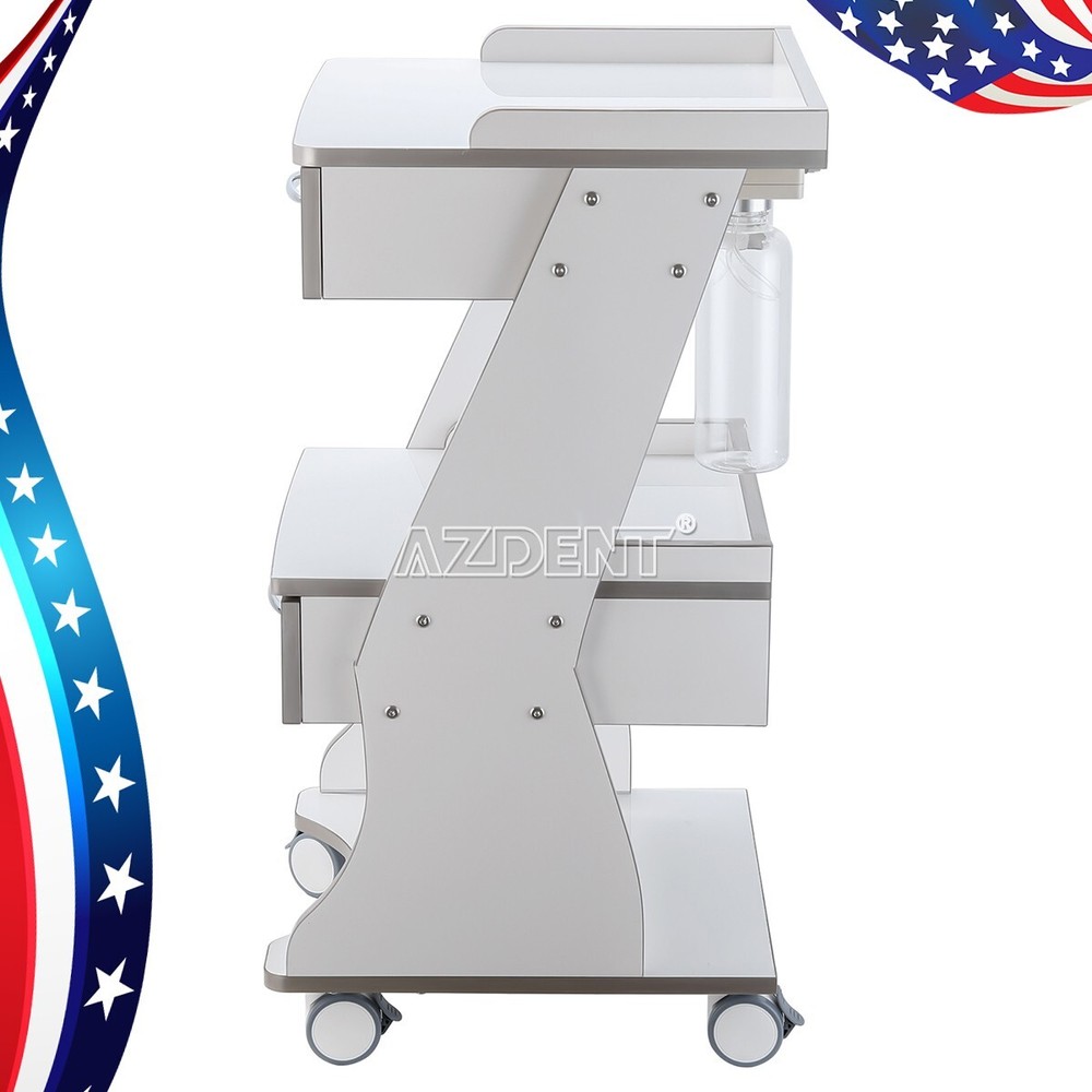 Three Layer Dental Trolley Built-in Socket With Auto-Water Supply System Acrylic