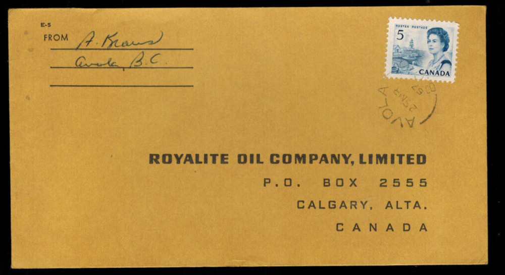 A-1809**Canada 1957 *Avola*, British Columbia