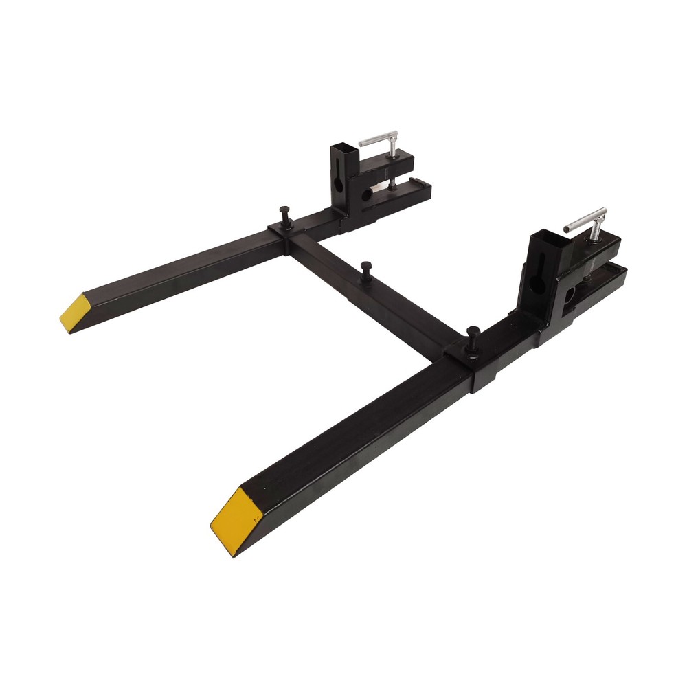 30" Pallet Forks Clamp On Tractor Bucket, 13-23" Adjustable W Front Loader Fork