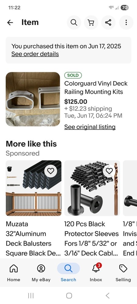 Colorguard Vinyl Deck Railing Mounting Kits