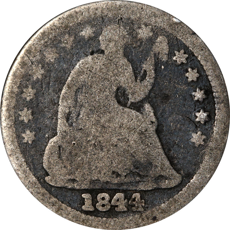 1844-P Seated Liberty Half Dime