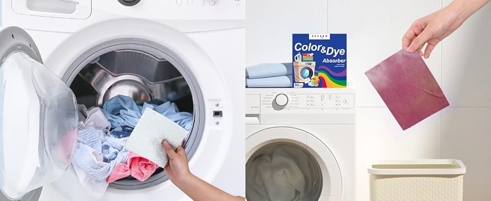 Color Absorber Laundry Sheets, Dye Catcher to Prevent Clothes from