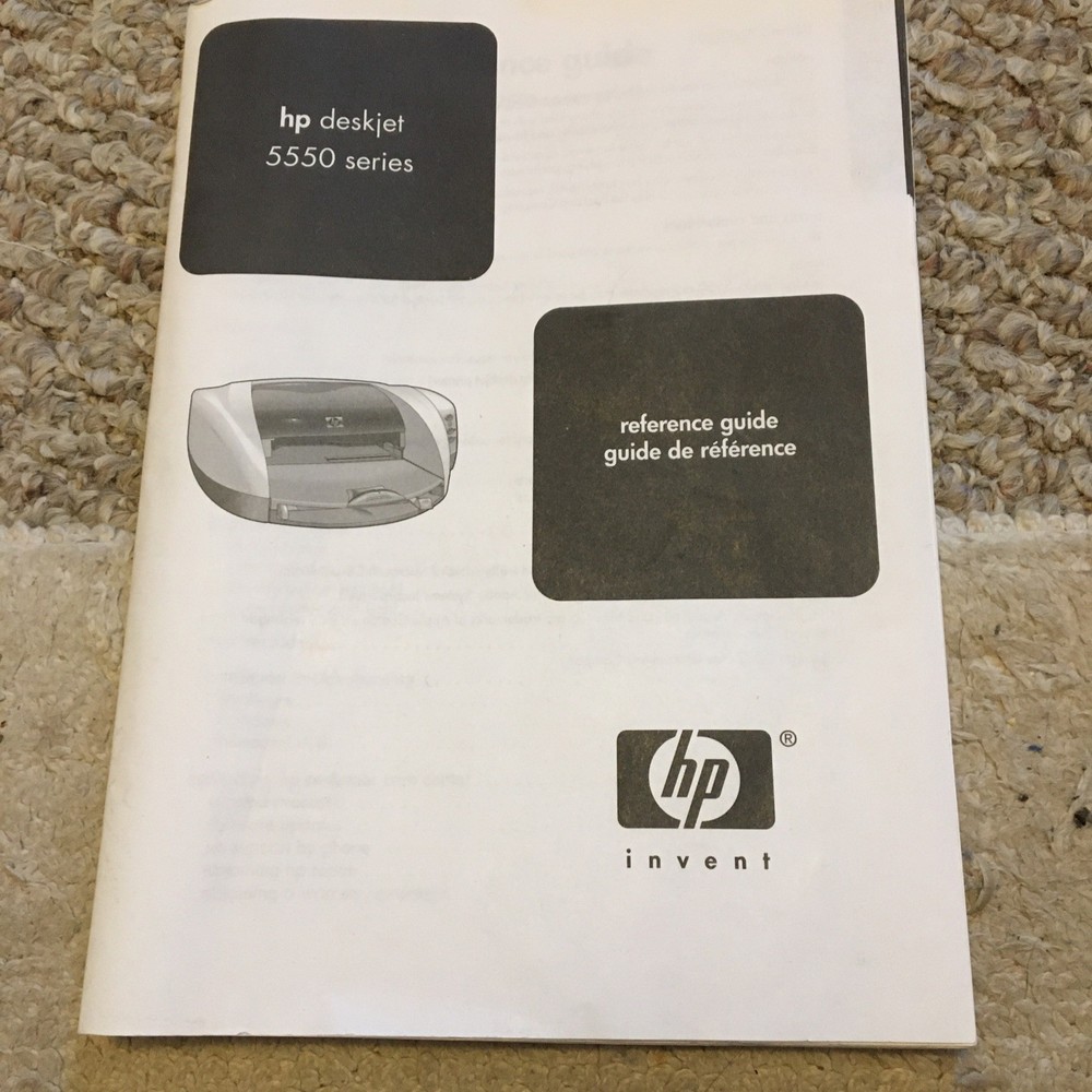 HP Deskjet Printer 5550 Series User Manual