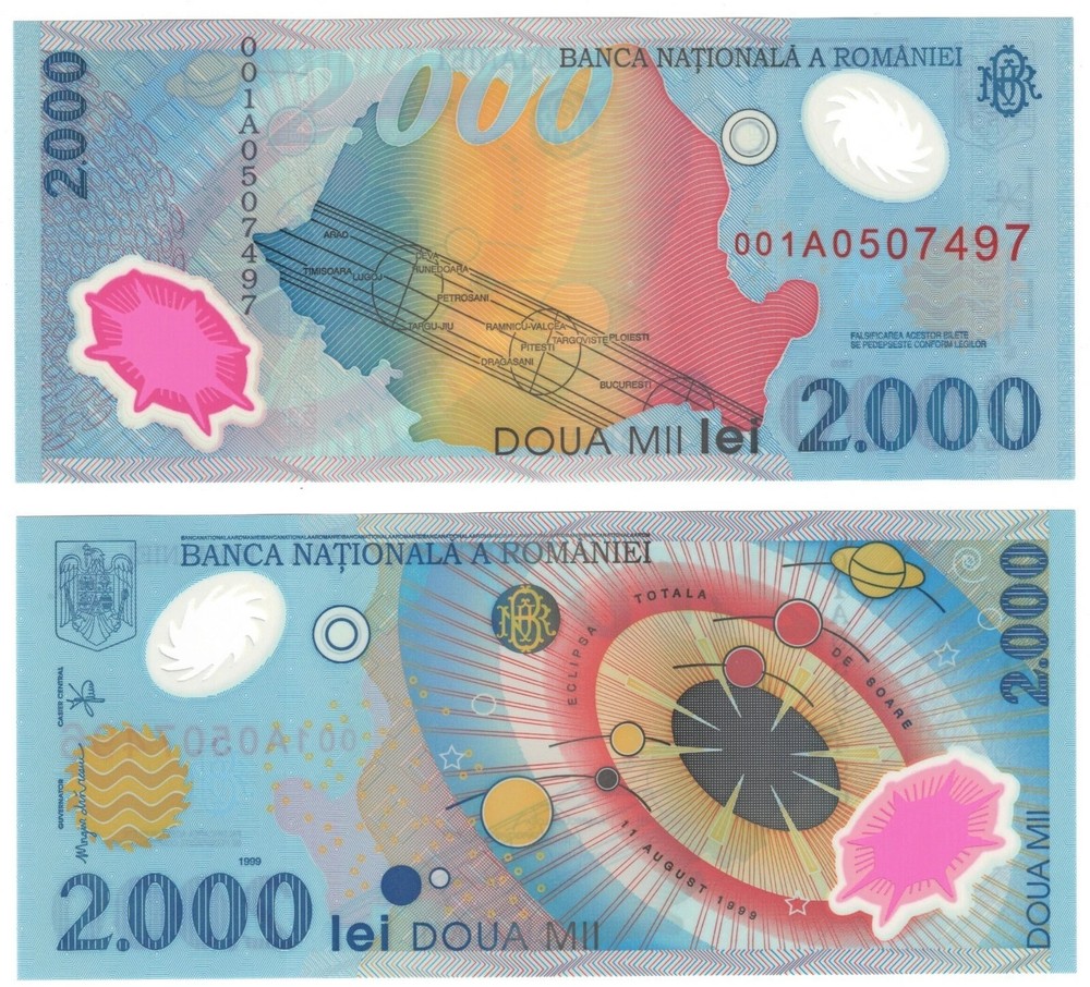 Romania 1999 2000 Lei Banknote UNC P111b