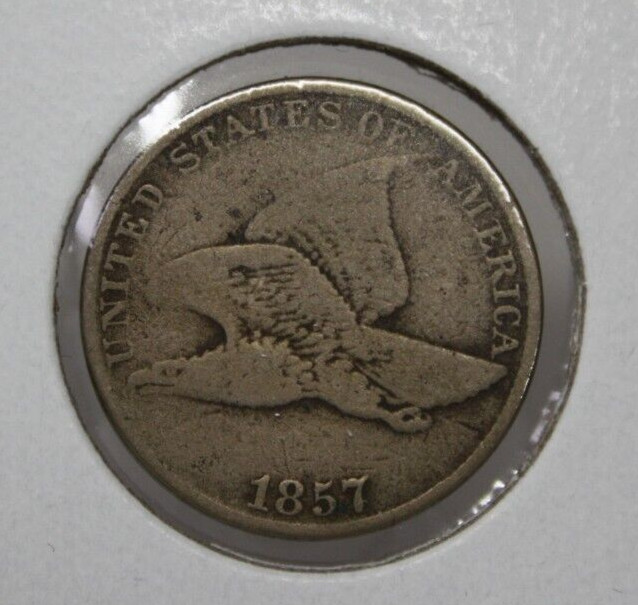 1857 1c Flying Eagle Cent [103GRA]