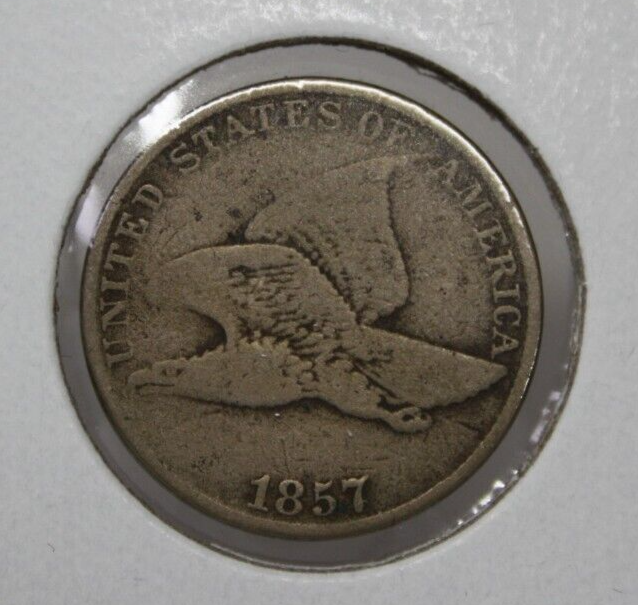 1857 1c Flying Eagle Cent [103GRA]