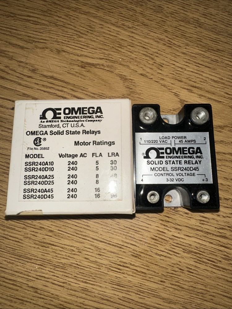 OMEGA Solid Strate Relays With AC Control Inputs