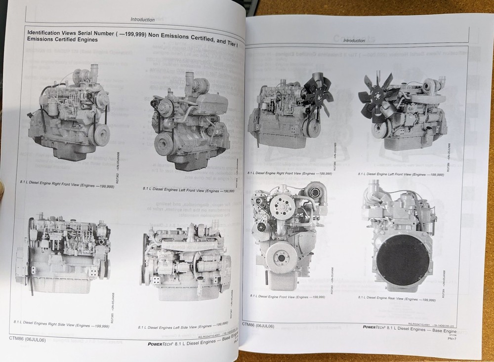 John Deere 8.1L PowerTech 6081 Diesel Engine Technical Service Manual - CTM86