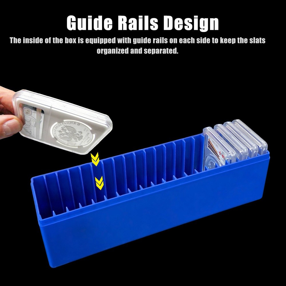 Universal Plastic 20 Pack Certified PCGS NGC Slabs Coin Holders Storage Box Case