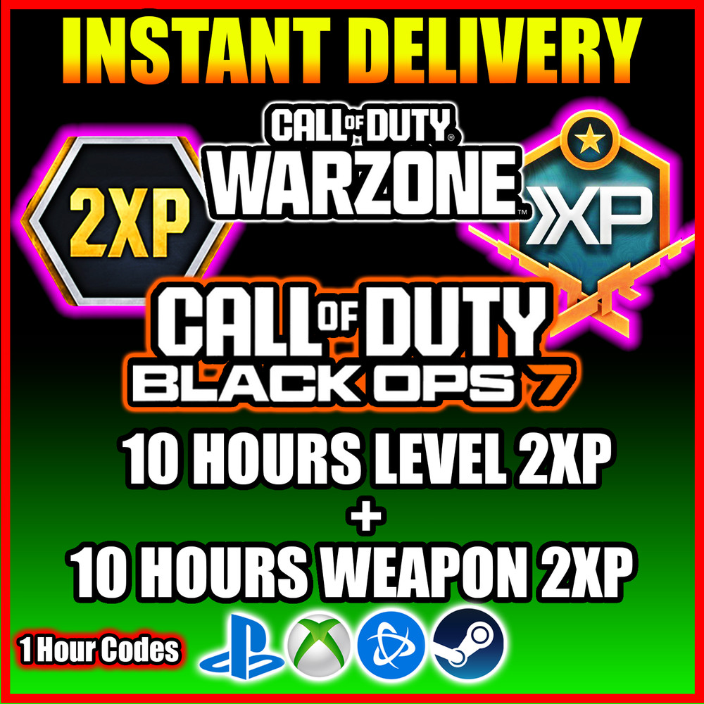 Warzone / Black Ops 7 Double XP 🔥 COD BO7 LEVEL + WEAPON 2XP Codes ✅ 10 HOURS!