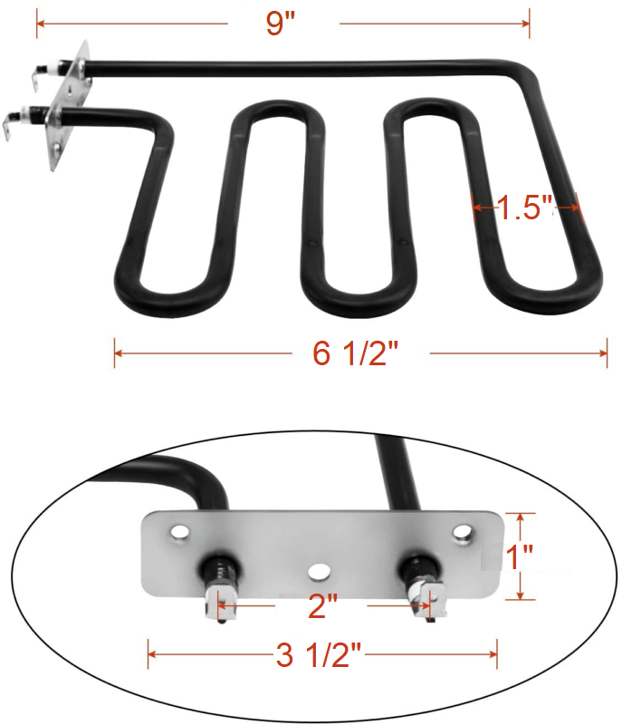 BOB's Heating Element Replacement Kit Masterbuilt 40" Electric Smoker 1200 Watts